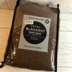 Copley Square Panel Total Blackout Chocolate 84”